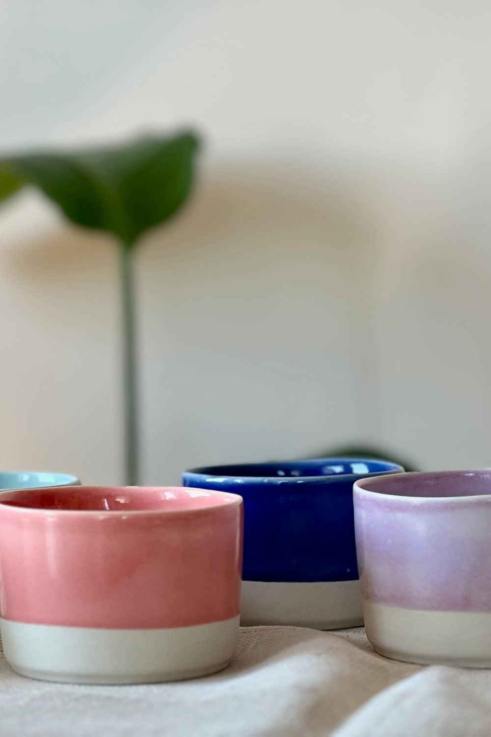 Zuzu Clay-Earth Pembe Kahve Bardağı-Bardak-3-Milagron.com