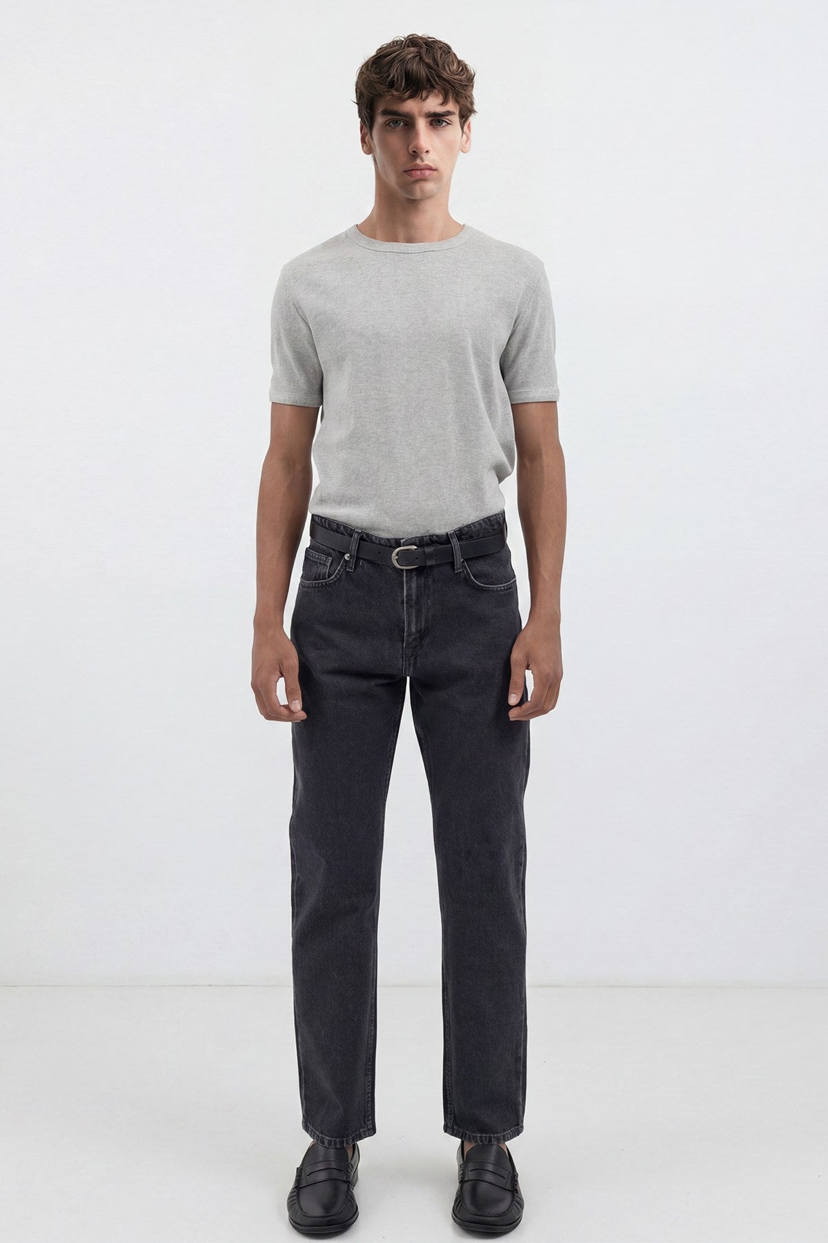 Antioch Antrasit Straight Fit Erkek Jean