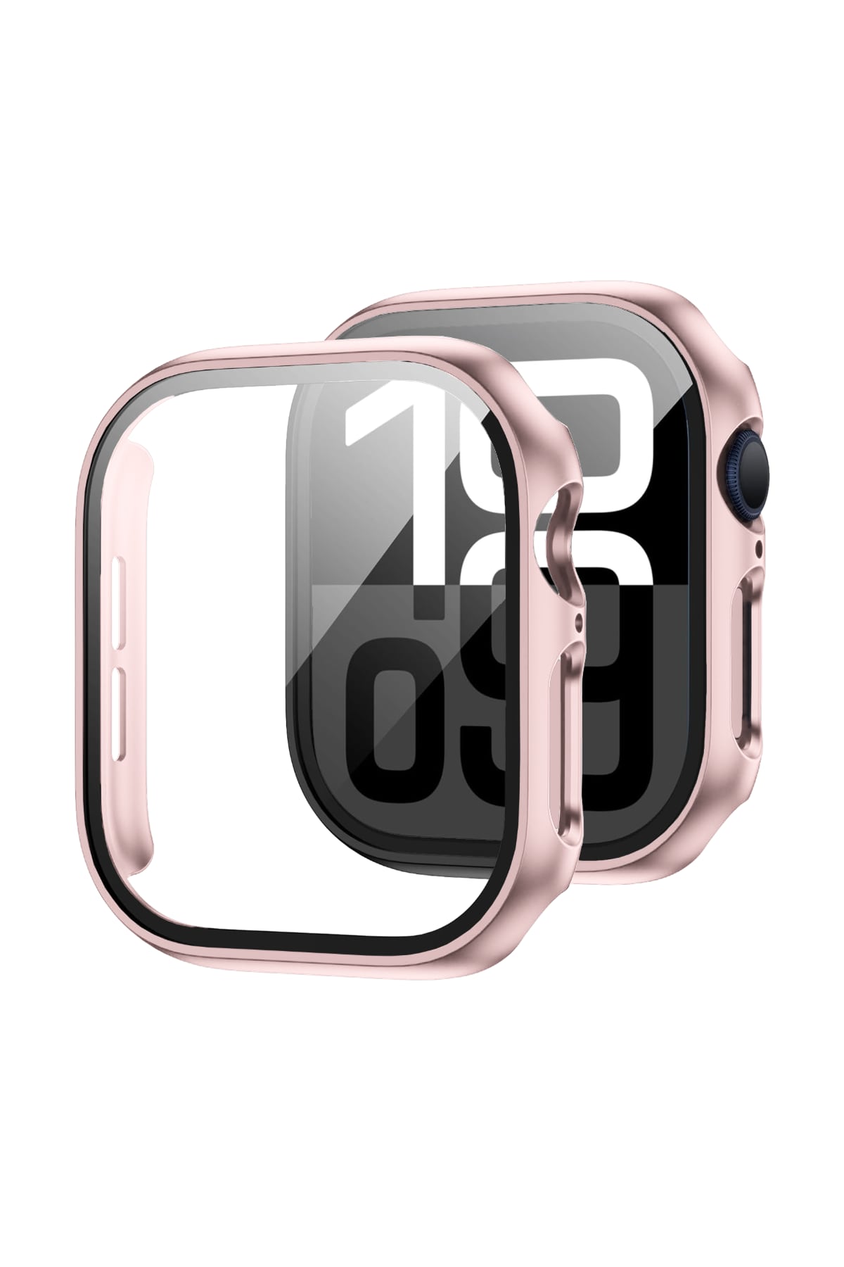 Apple Watch Uyumlu Ekran Koruyucu Rose Renkli Kasa