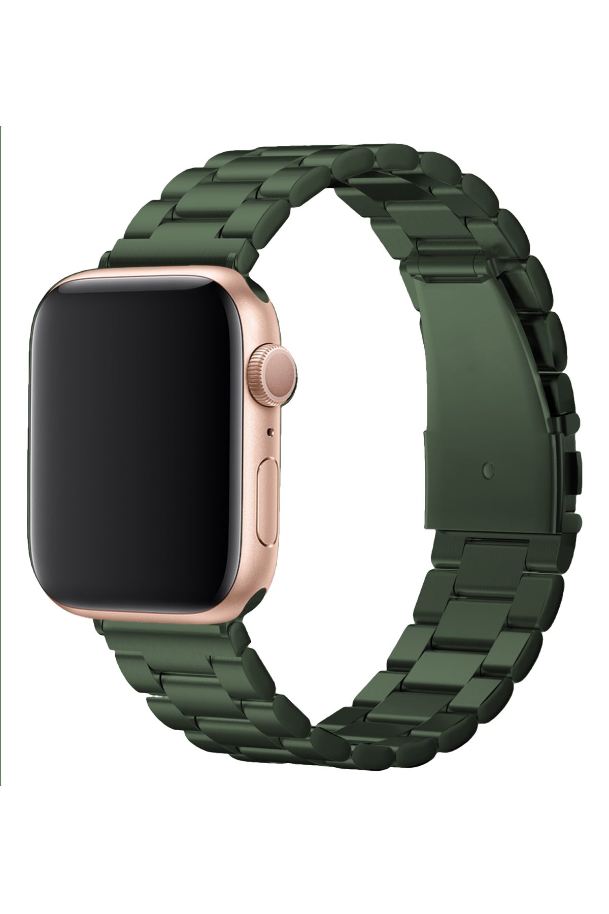 Apple Watch Uyumlu Üç Bakla Çelik Loop Kordon Yeşil