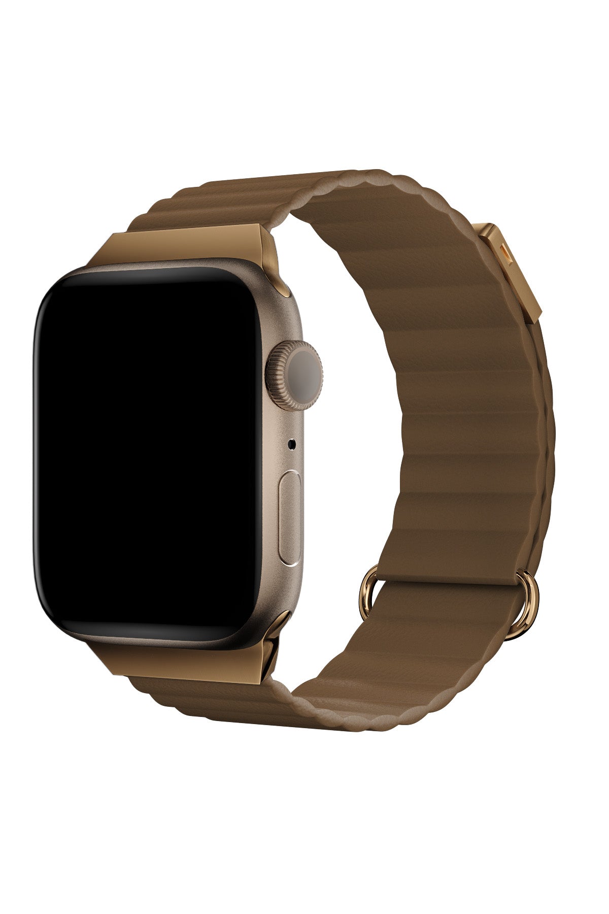 Apple Watch Uyumlu Premium Deri Loop Kordon Tawny