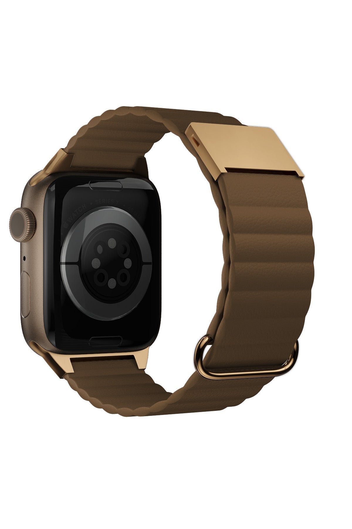 Apple Watch Uyumlu Premium Deri Loop Kordon Tawny