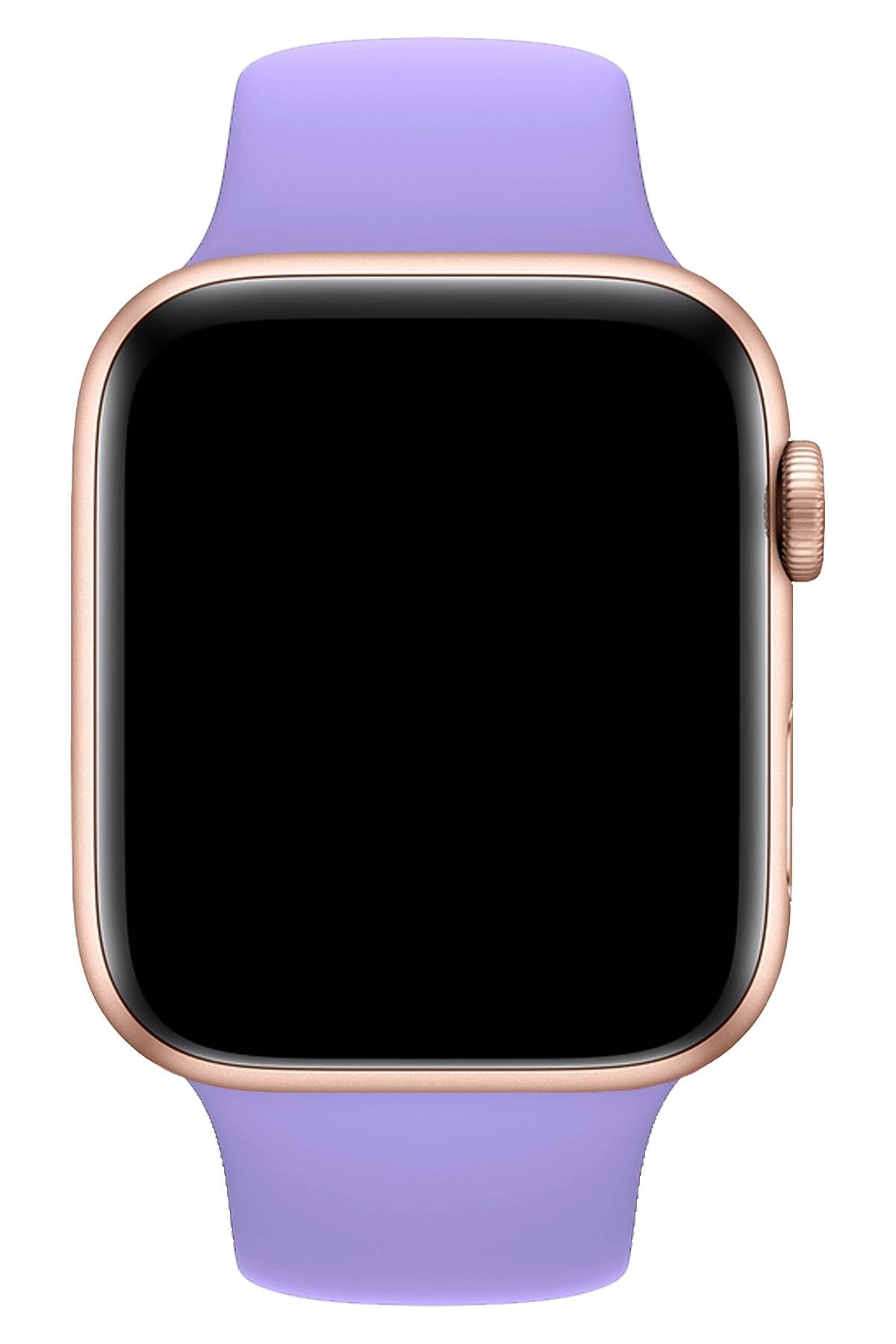 Apple Watch Uyumlu Silikon Spor Kordon Mauve