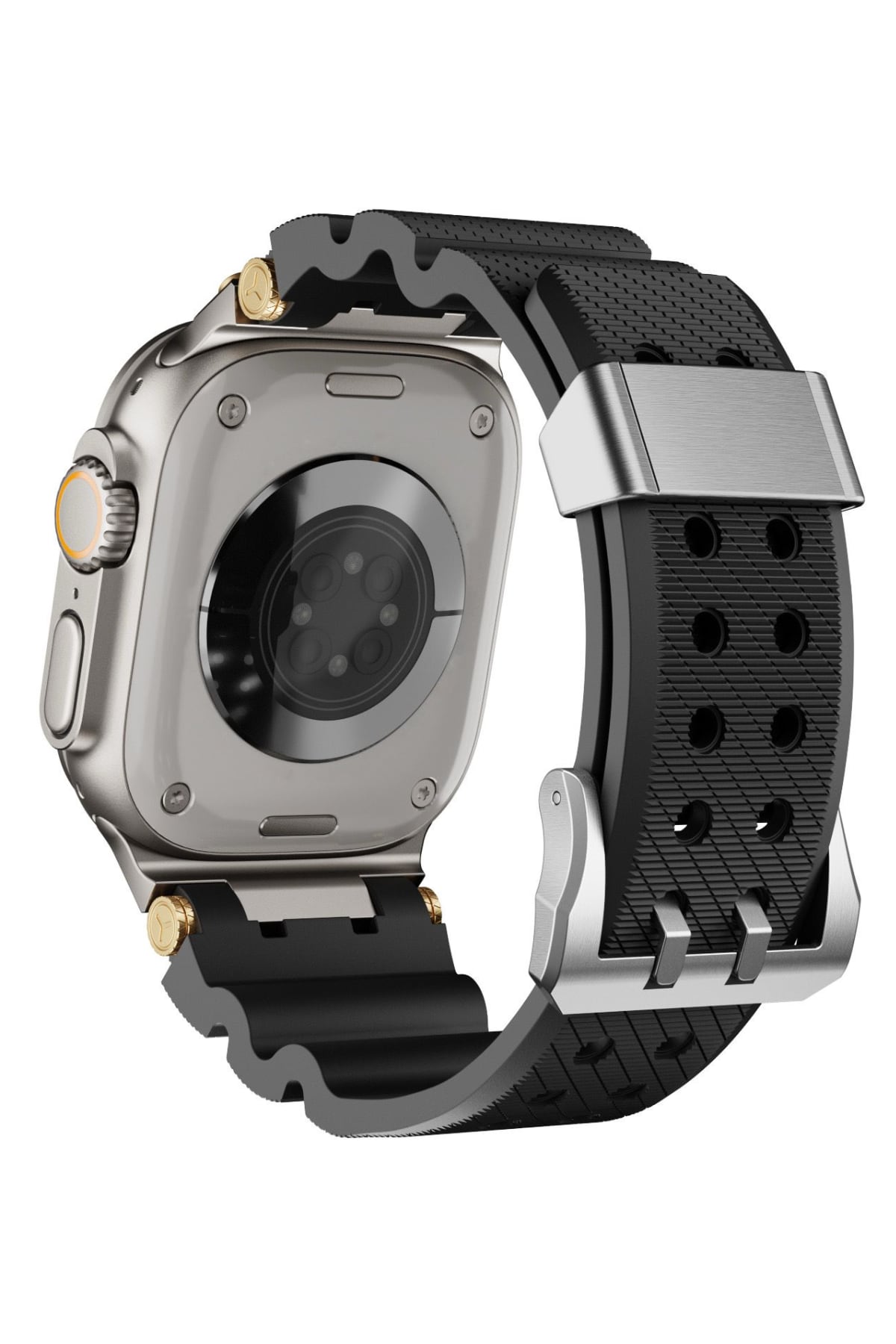 Apple Watch Ultra Uyumlu Gripline Kordon Blackout