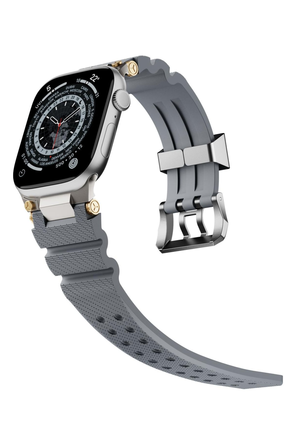 Apple Watch Ultra Uyumlu Gripline Kordon Monogrey