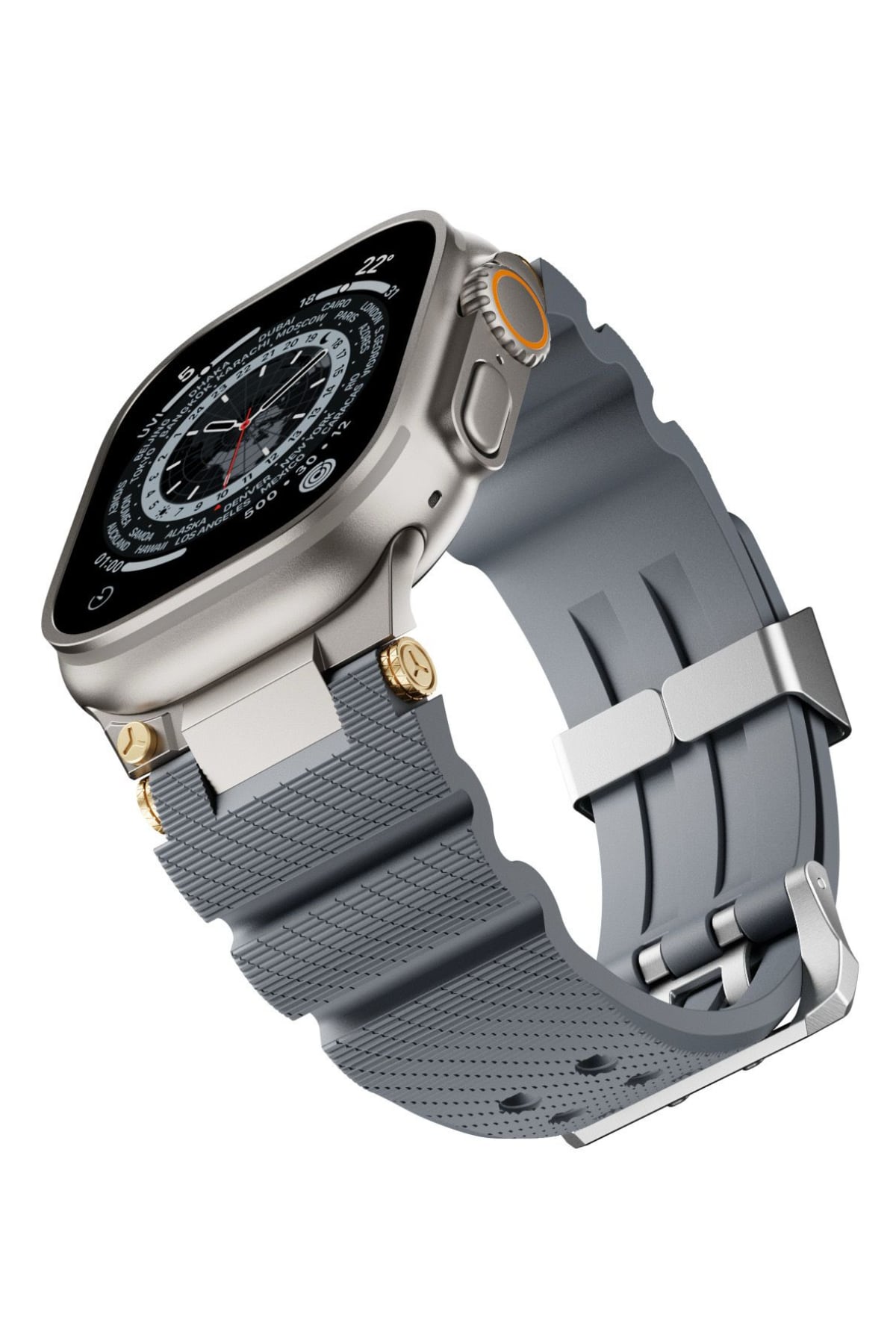 Apple Watch Ultra Uyumlu Gripline Kordon Monogrey