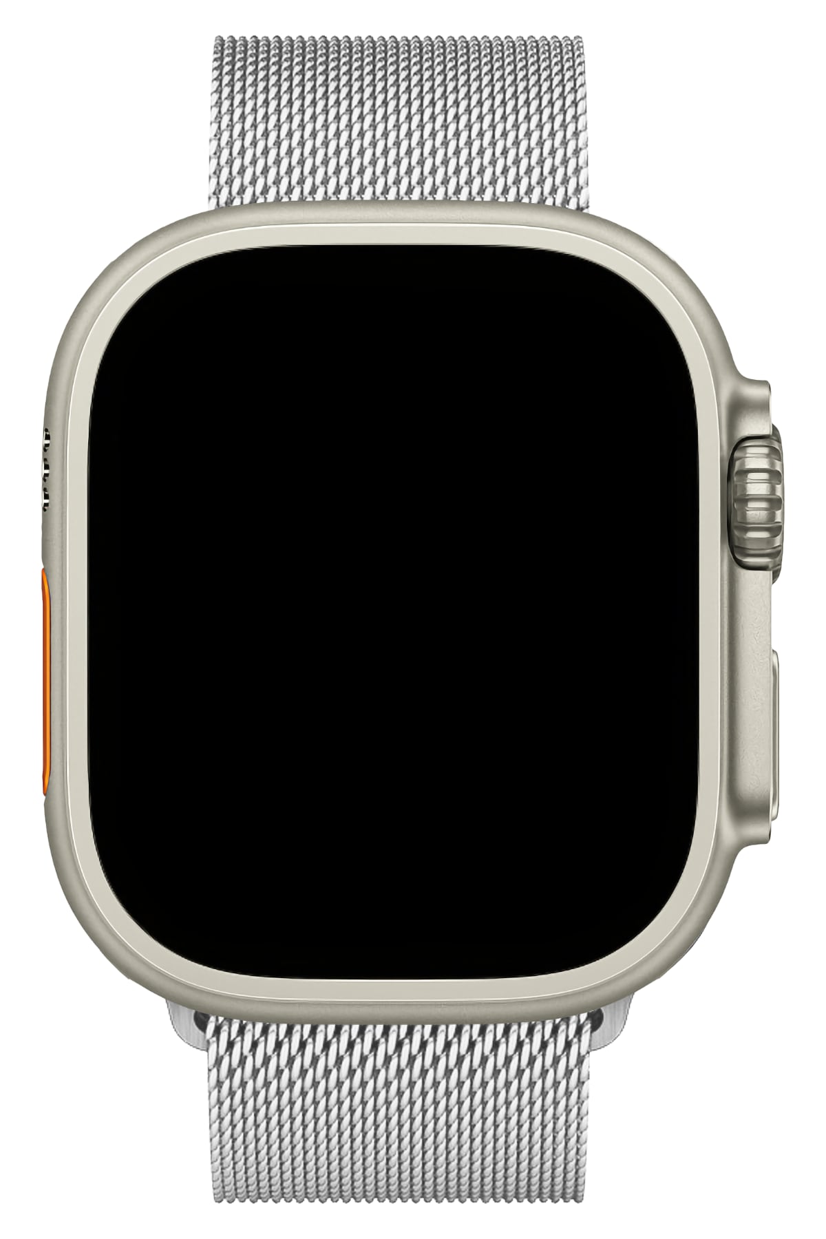 Apple Watch Ultra Uyumlu İNce Örgü Milano Loop Gümüş