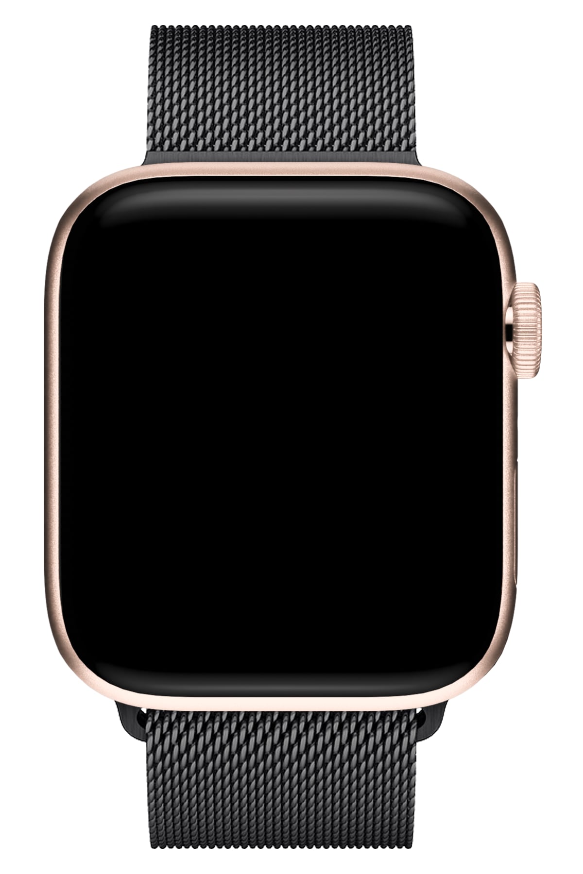 Apple Watch Ultra Uyumlu İNce Örgü Milano Loop Siyah