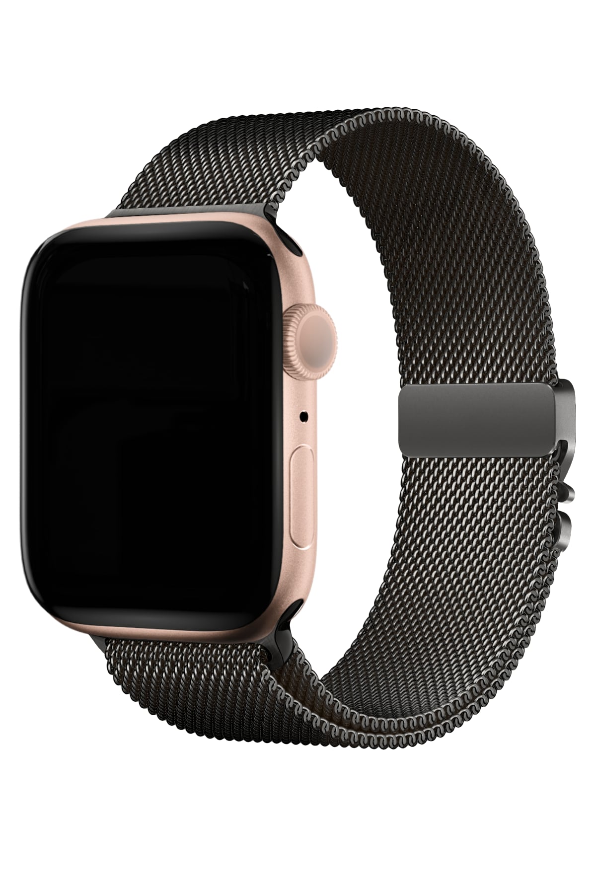 Apple Watch Ultra Uyumlu İNce Örgü Milano Loop Siyah