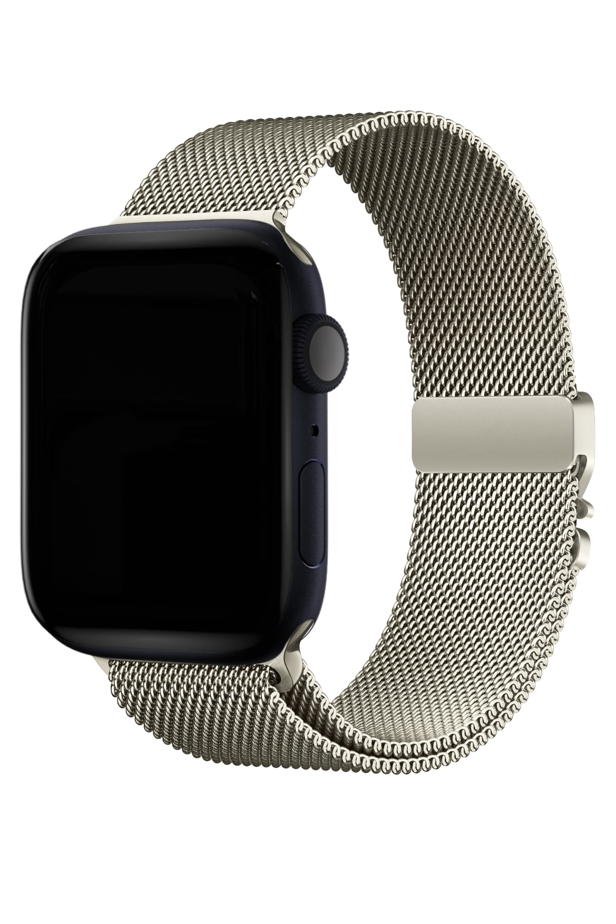 Apple Watch Ultra Uyumlu İNce Örgü Milano Loop Titanyum