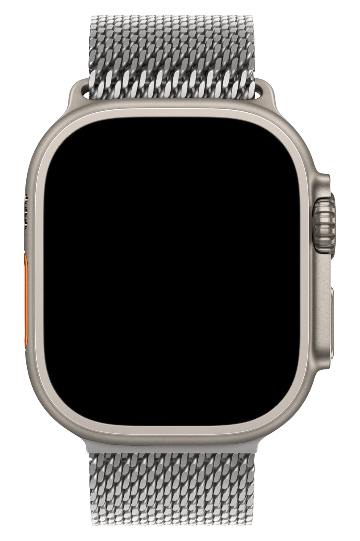 Apple Watch Ultra Uyumlu Kalın Örgü Milano Loop Gümüş Gri