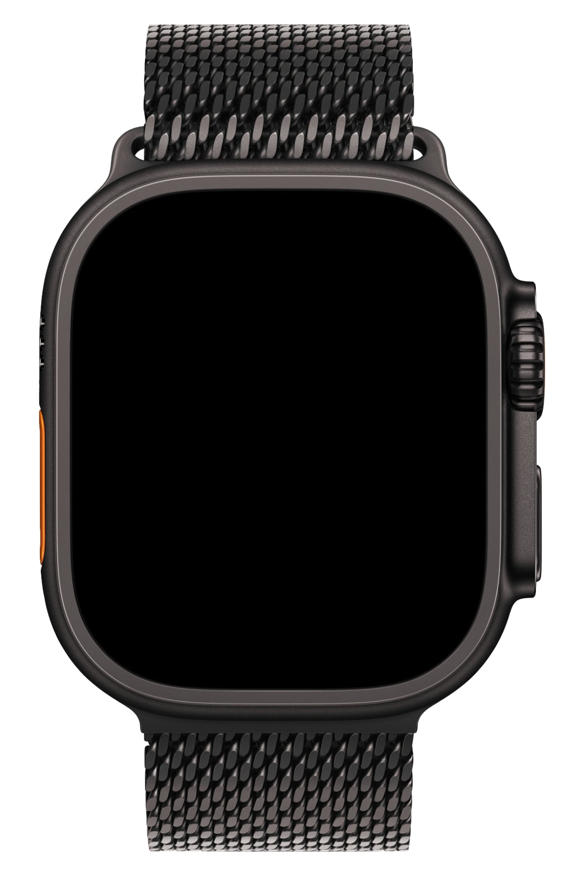 Apple Watch Ultra Uyumlu Kalın Örgü Milano Loop Siyah