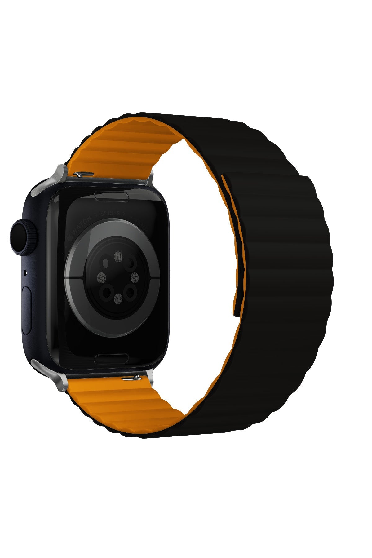 Apple Watch Uyumlu Baklalı Louis Loop Kordon Black Alloy