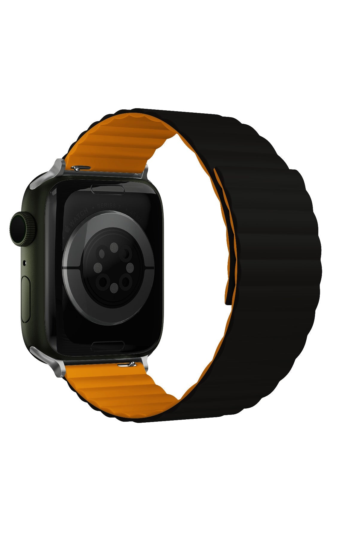 Apple Watch Uyumlu Baklalı Louis Loop Kordon Black Alloy