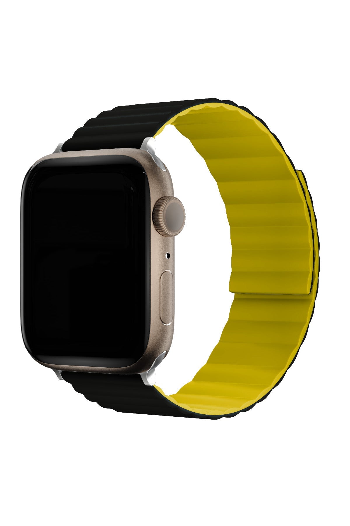 Apple Watch Uyumlu Baklalı Louis Loop Kordon Black Aureolin