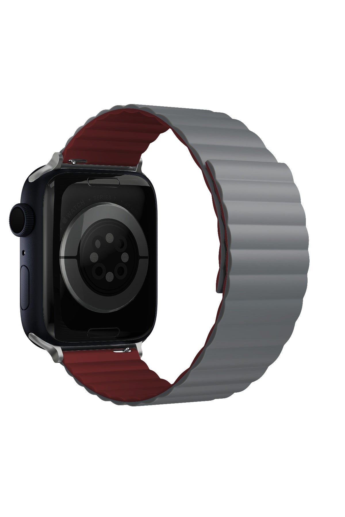 Apple Watch Uyumlu Baklalı Louis Loop Kordon Stone Red