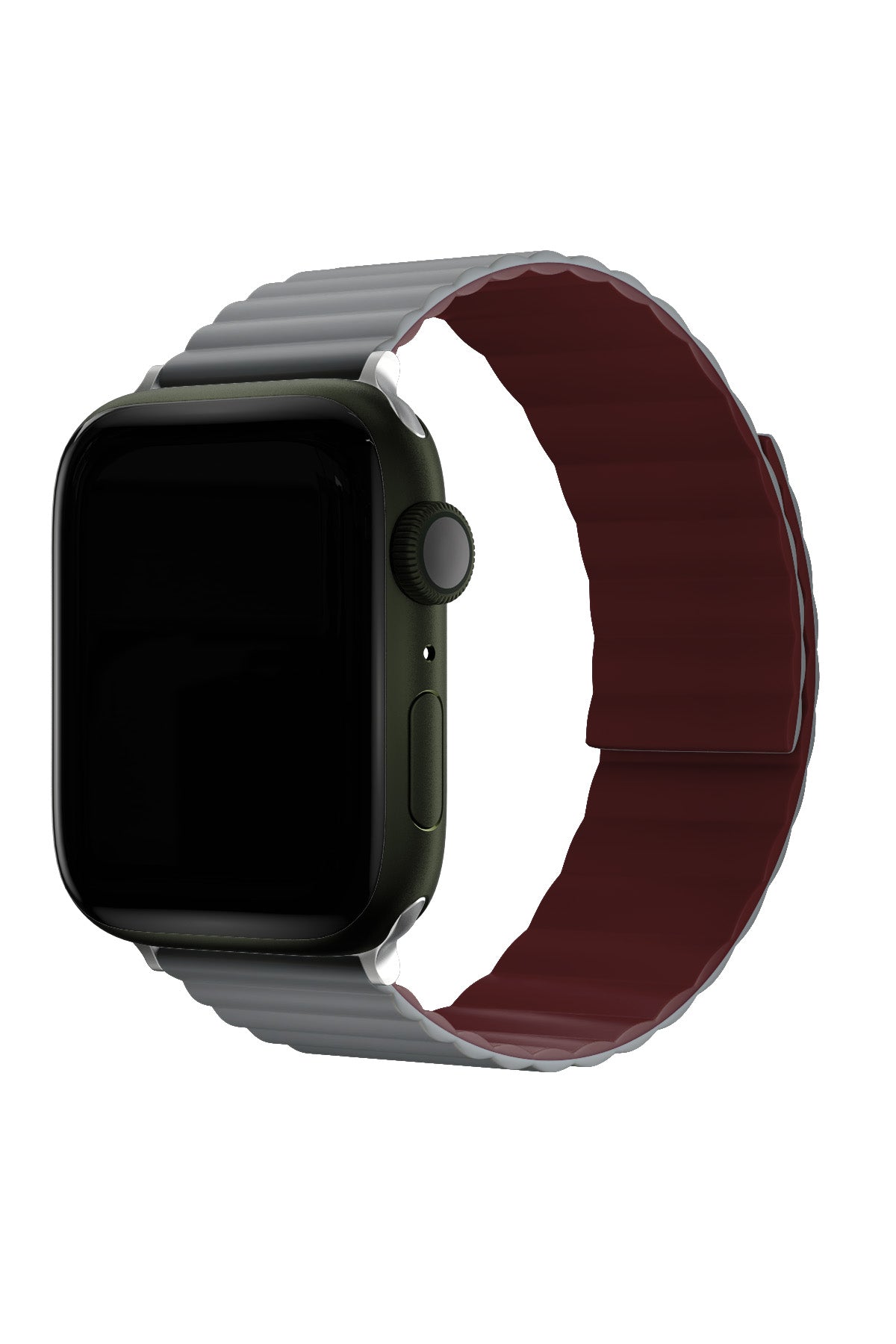 Apple Watch Uyumlu Baklalı Louis Loop Kordon Stone Red