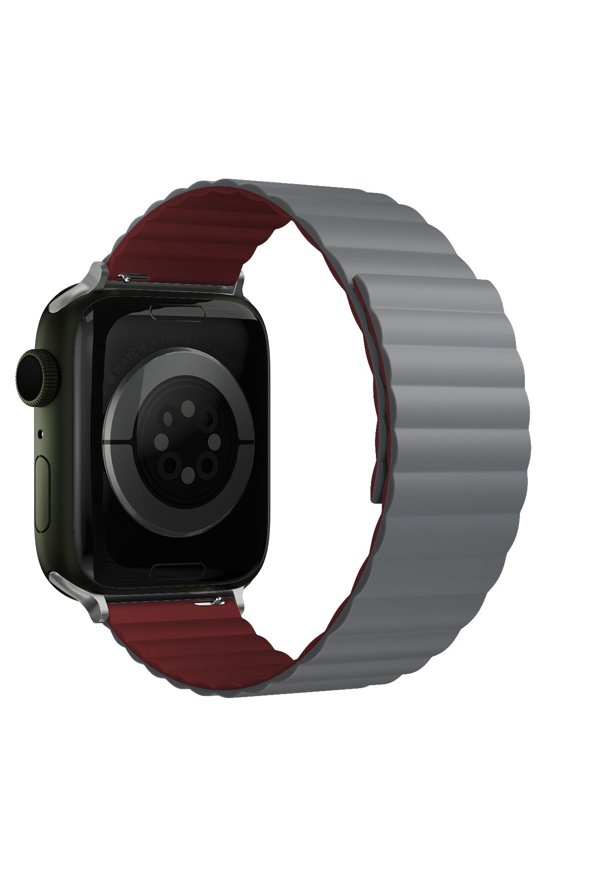Apple Watch Uyumlu Baklalı Louis Loop Kordon Stone Red