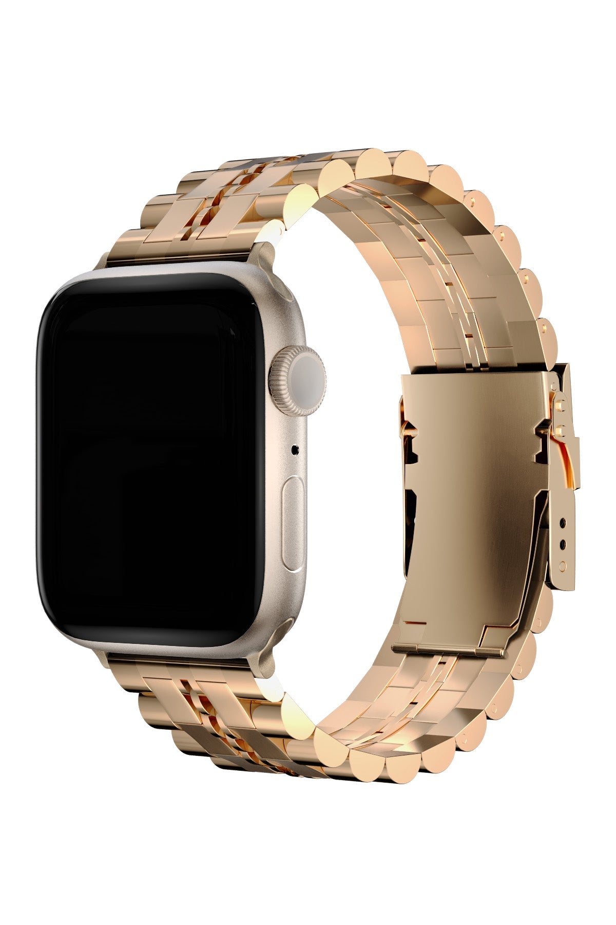 Apple Watch Uyumlu Çelik Steelmaster Loop Kordon Baby Pink
