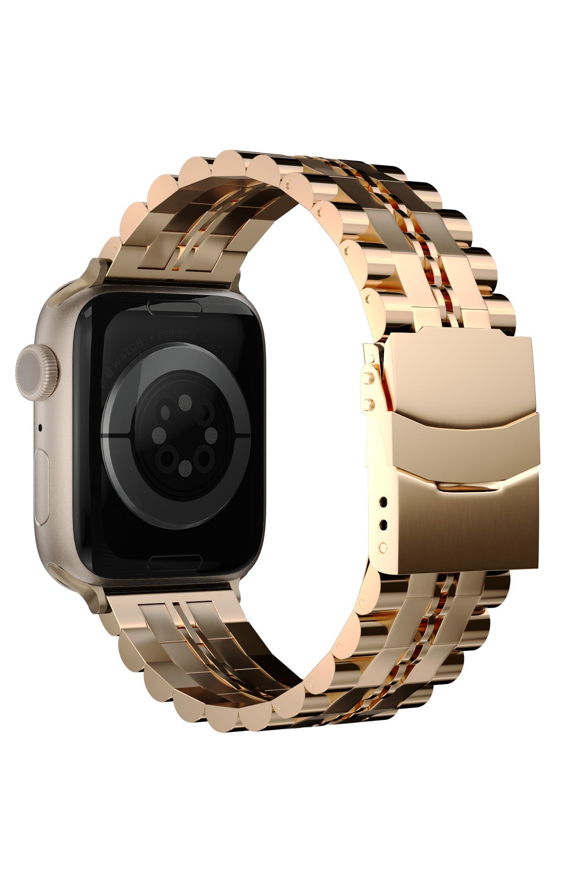 Apple Watch Uyumlu Çelik Steelmaster Loop Kordon Baby Pink