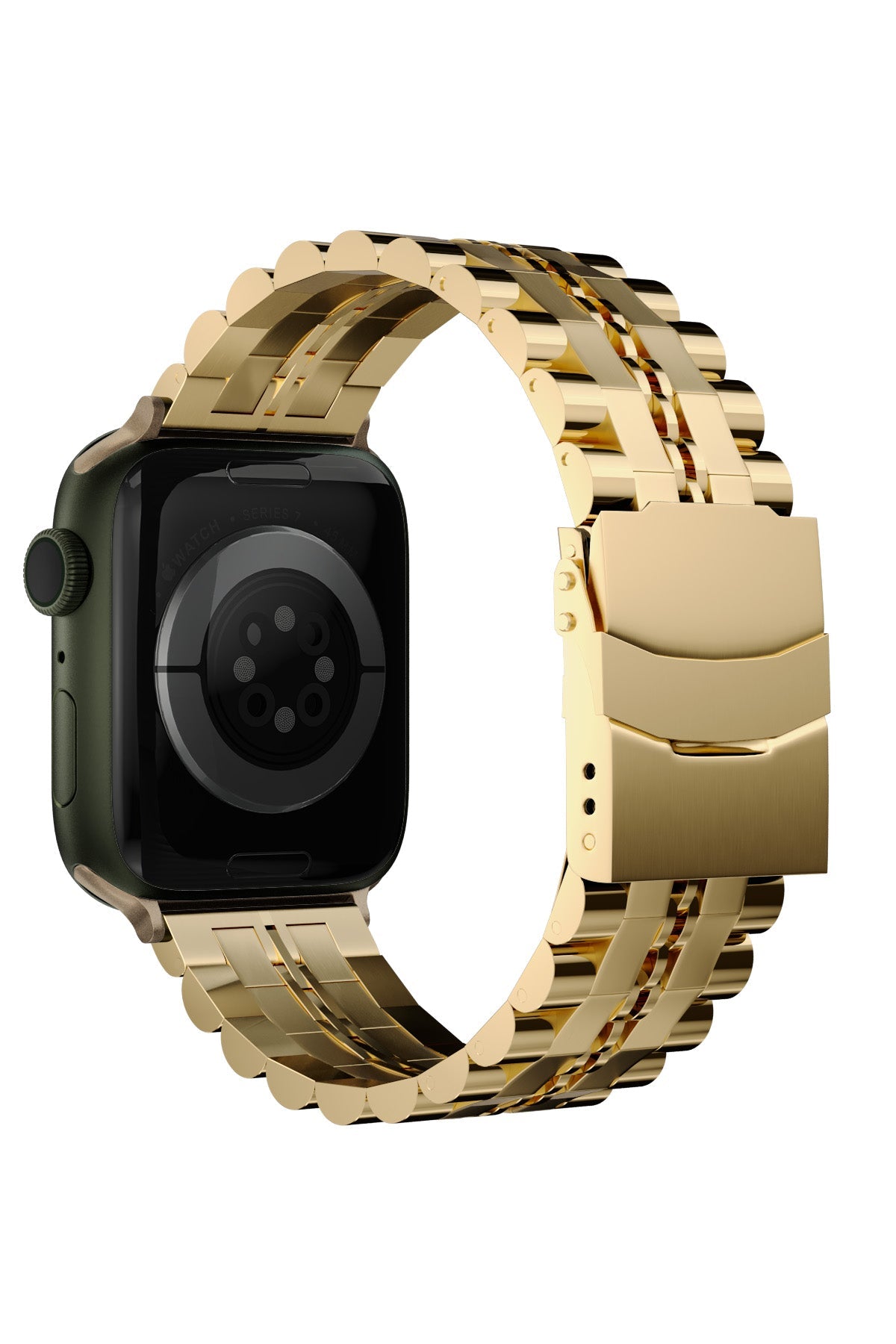 Apple Watch Uyumlu Çelik Steelmaster Loop Kordon Royal Yellow