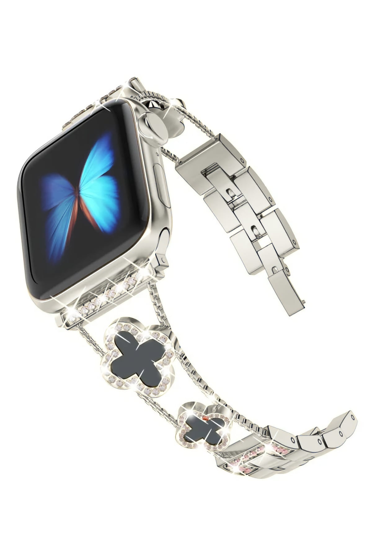 Apple Watch Uyumlu Clovella Metal Kordon Argonoir