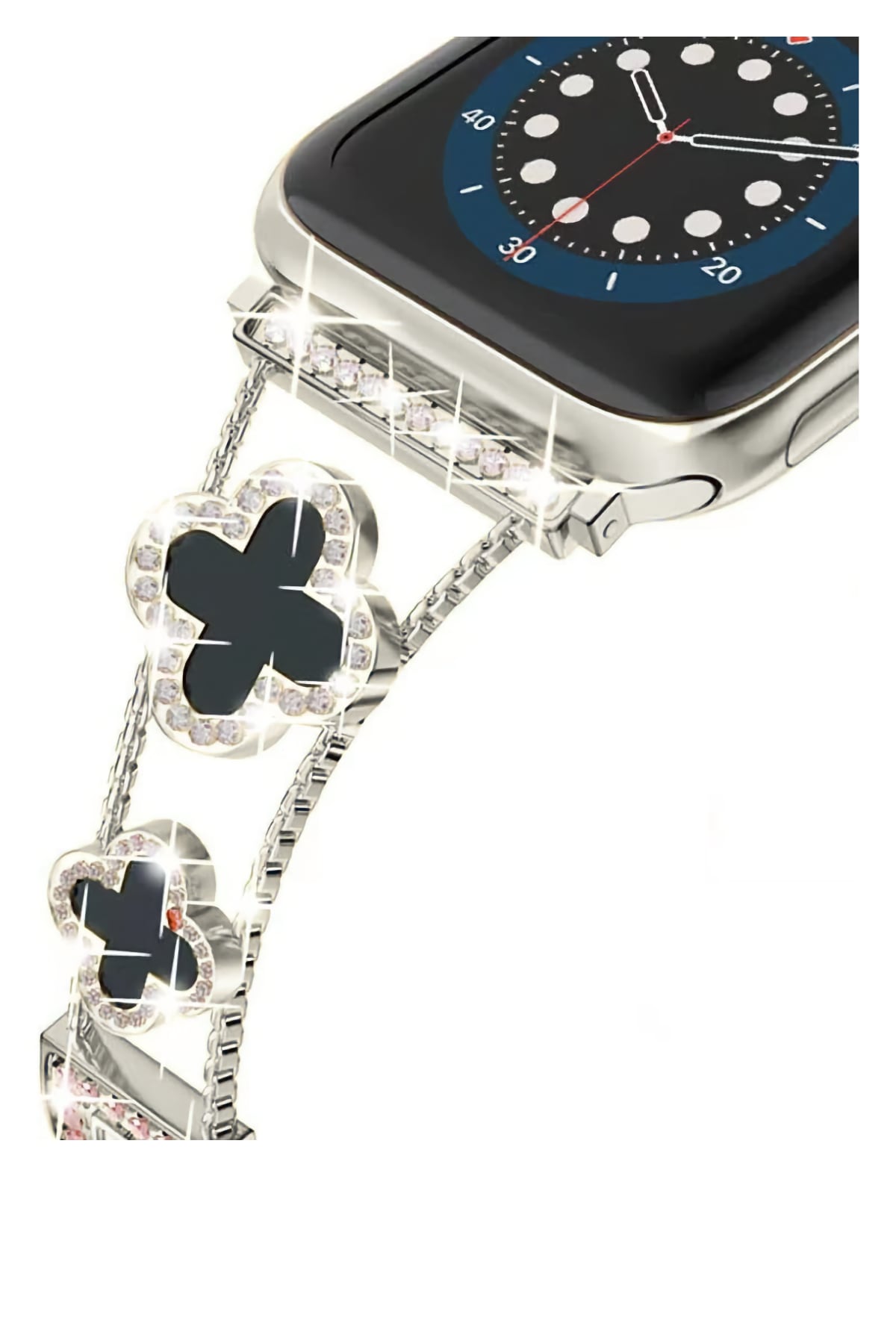 Apple Watch Uyumlu Clovella Metal Kordon Argonoir