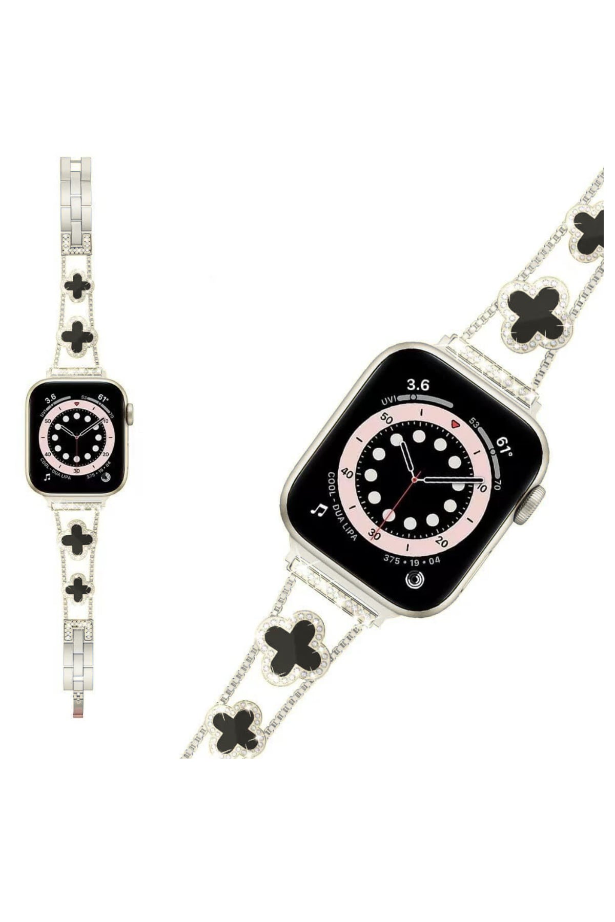 Apple Watch Uyumlu Clovella Metal Kordon Argonoir