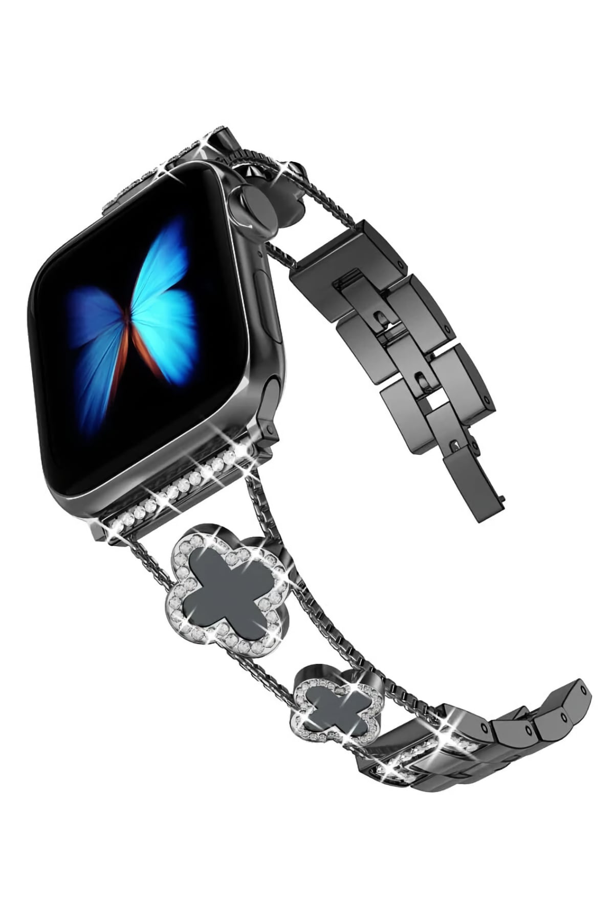 Apple Watch Uyumlu Clovella Metal Kordon Blacklux