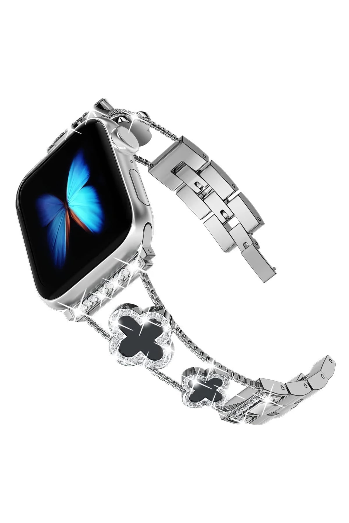 Apple Watch Uyumlu Clovella Metal Kordon Onyxa