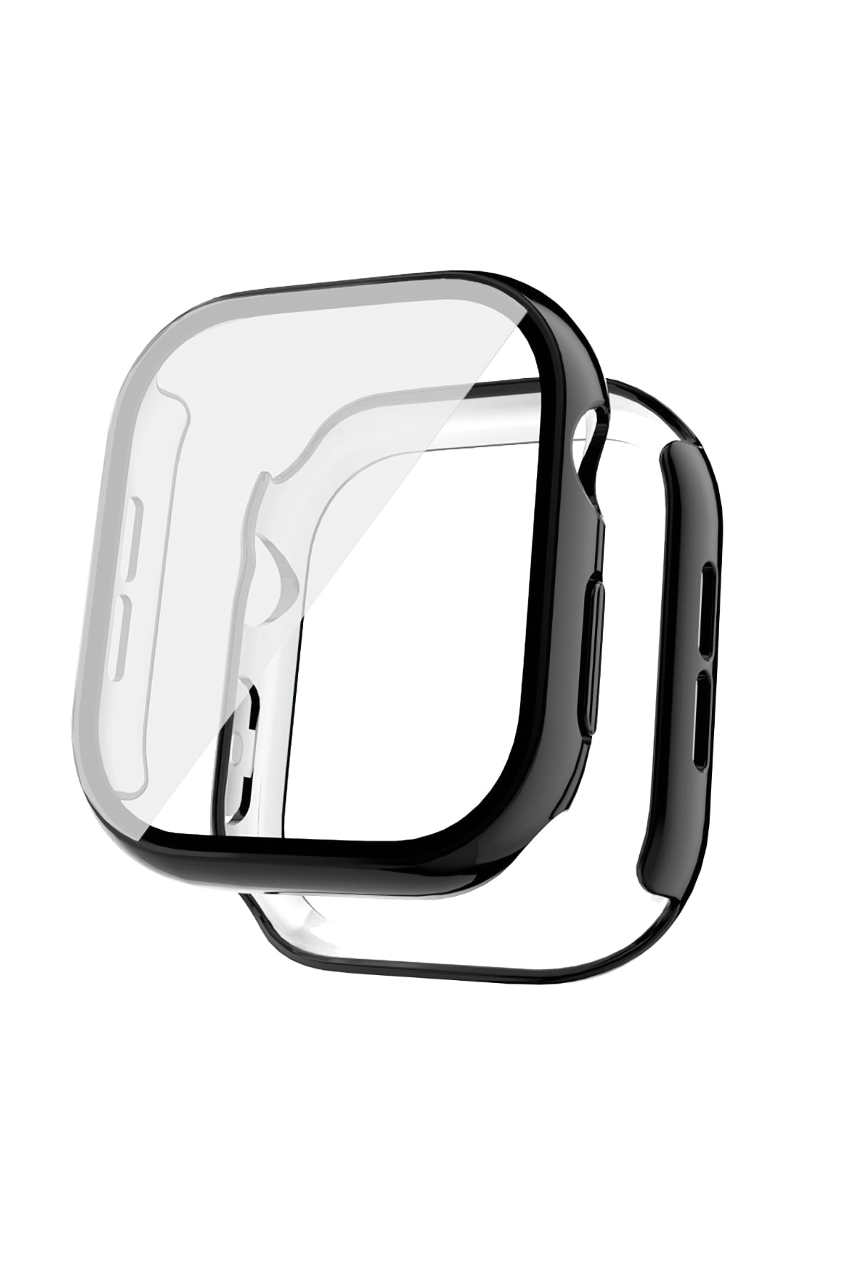 Apple Watch Uyumlu Ekran Koruyucu Jet Siyah Kasa