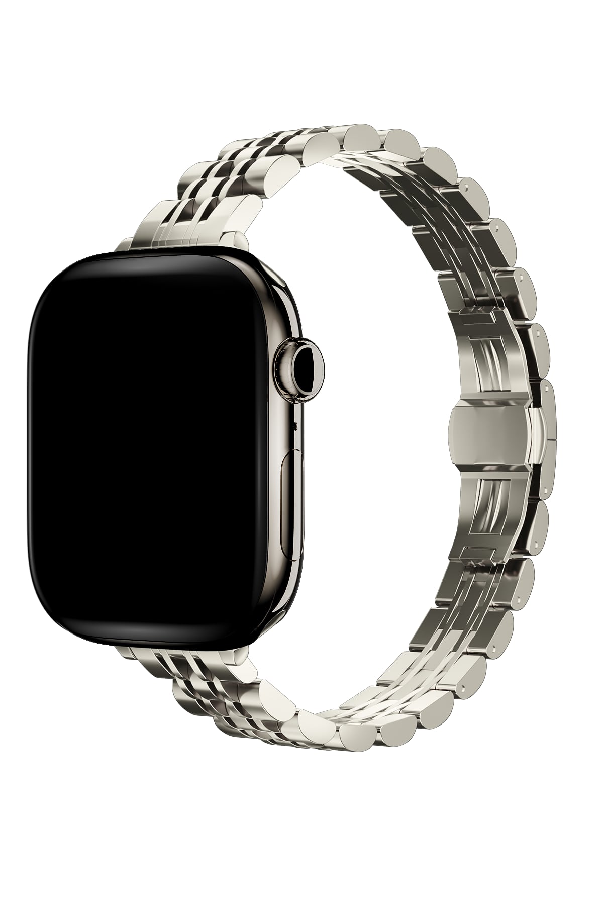 Apple Watch Uyumlu Elegance Çelik Kordon Mat Starlight