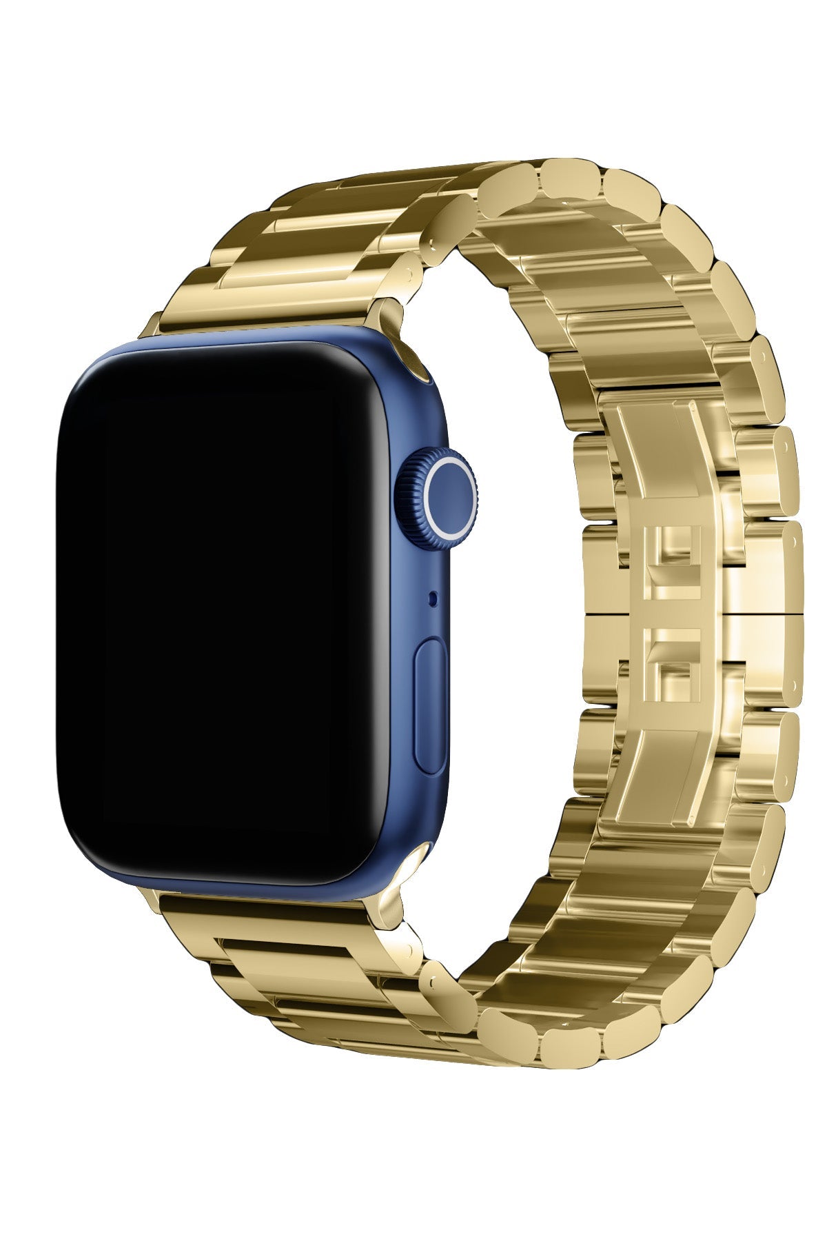 Apple Watch Uyumlu Gloss Loop Çelik Kordon Gold