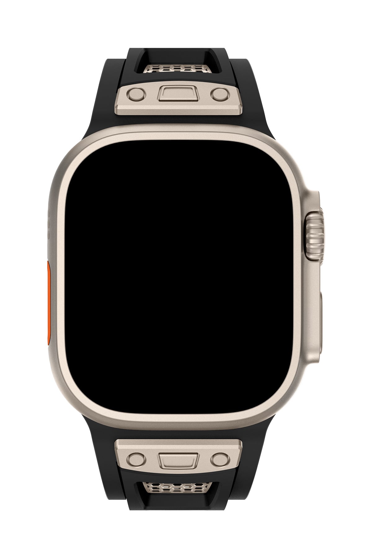 Apple Watch Uyumlu Hexagon Loop Silikon Kordon Siyah