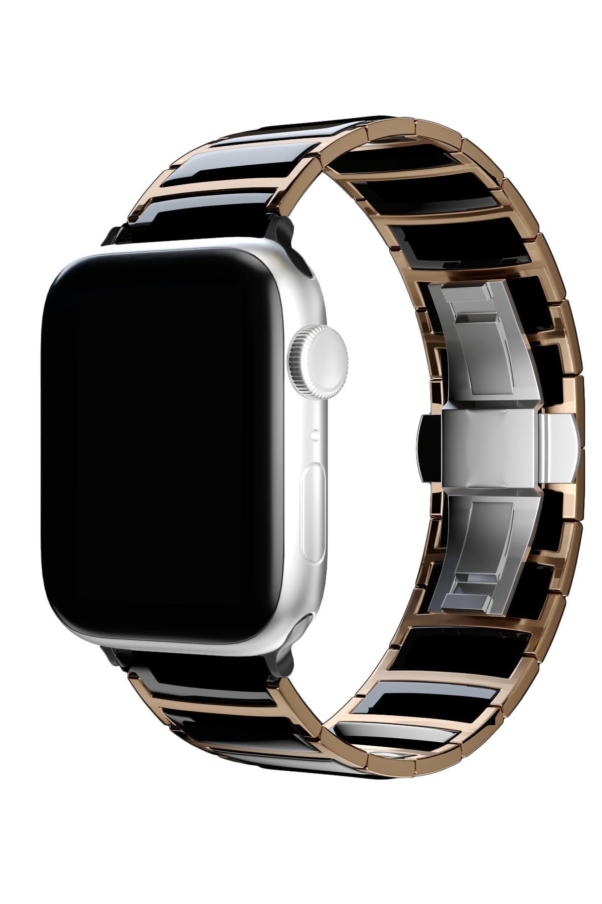 Apple Watch Uyumlu Çelik Seramik Luna Loop Kordon Kuvars