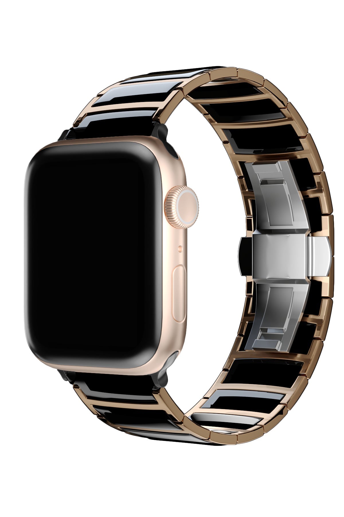 Apple Watch Uyumlu Çelik Seramik Luna Loop Kordon Kuvars