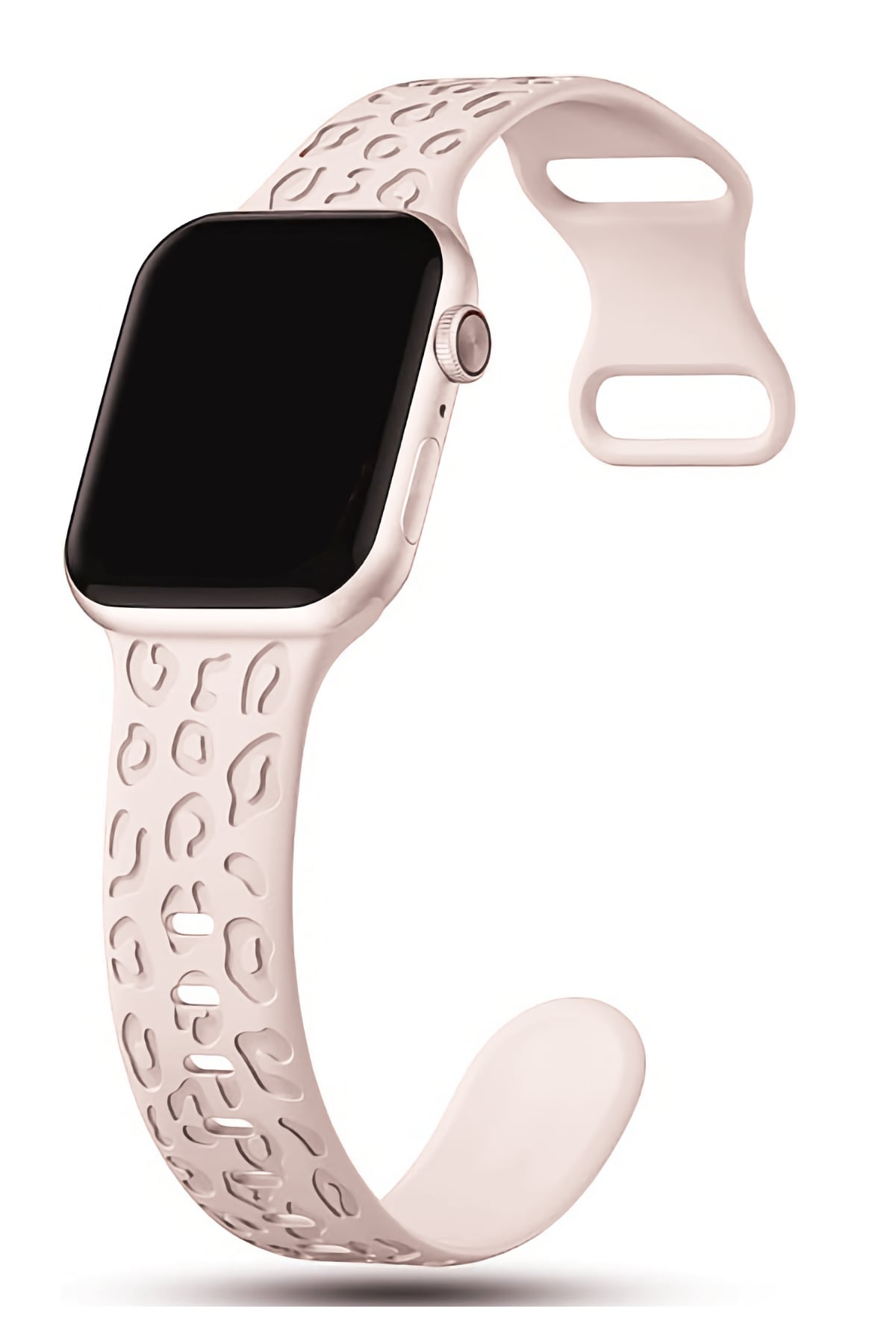 Apple Watch Uyumlu Leoline Silikon Spor Kordon Roselle
