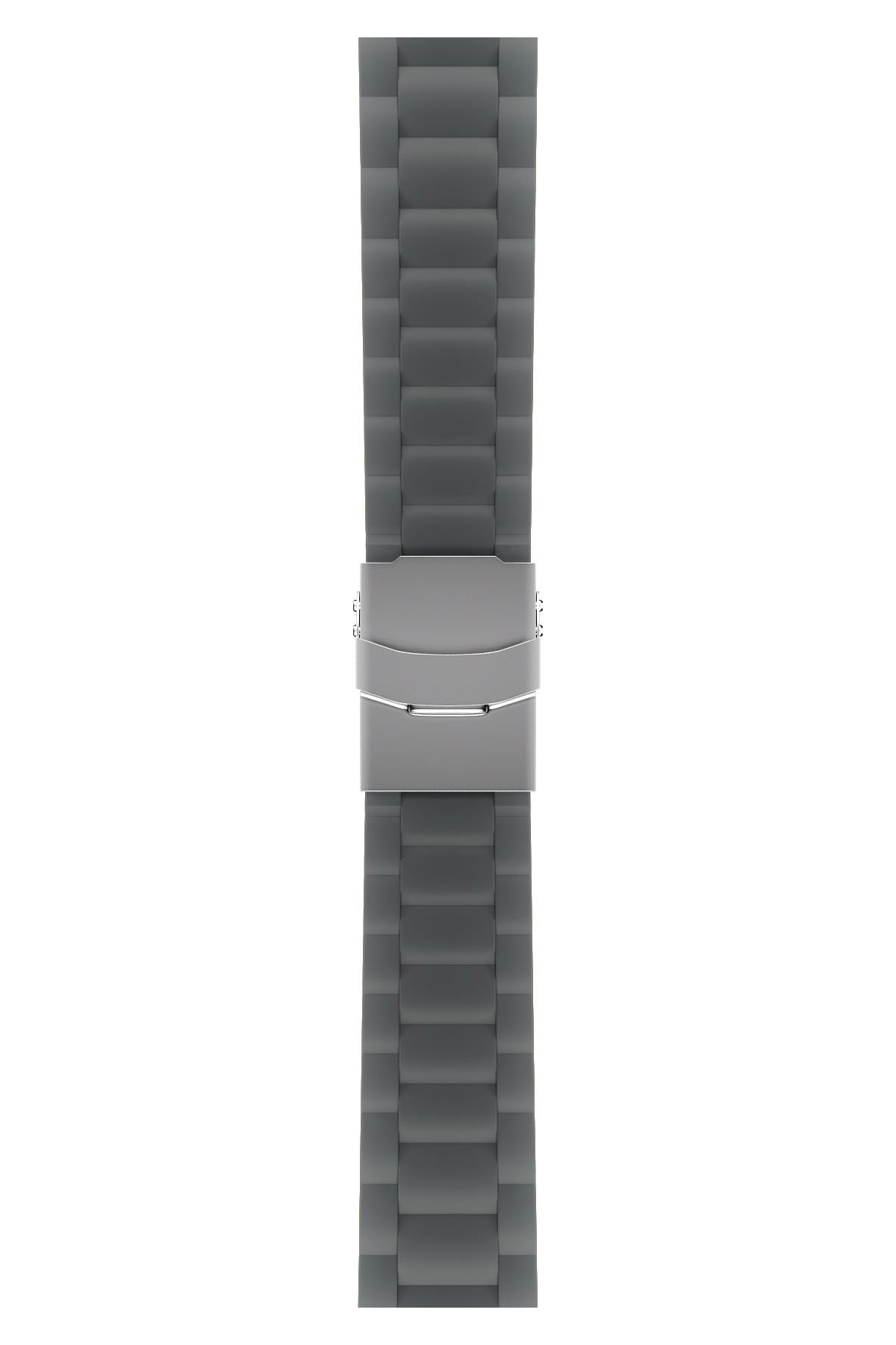Apple Watch Uyumlu Soft Buckle Silikon Kordon Carbon Gray