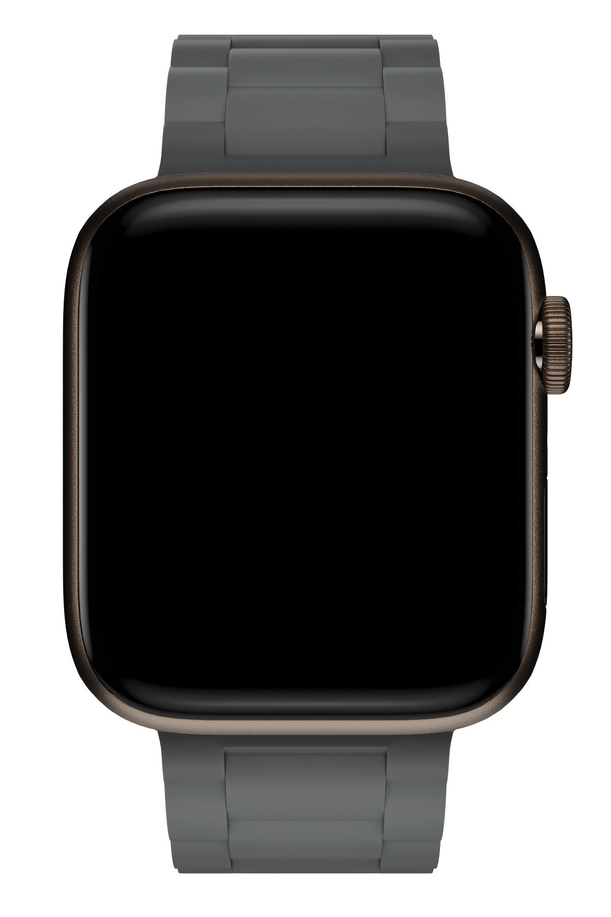 Apple Watch Uyumlu Soft Buckle Silikon Kordon Carbon Gray