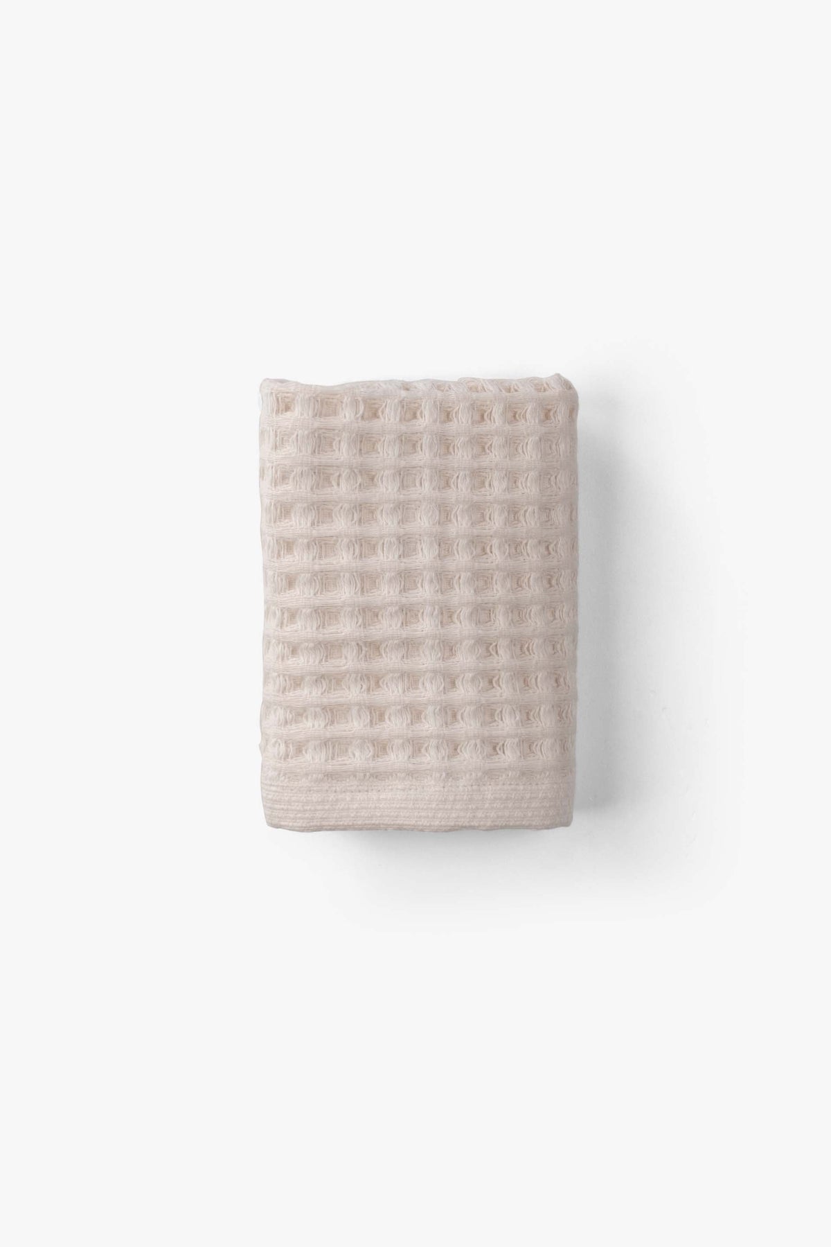 Aqua Line Waffle El Havlusu Seti | Krem & Beyaz | %100 Pamuk | 30x50 cm