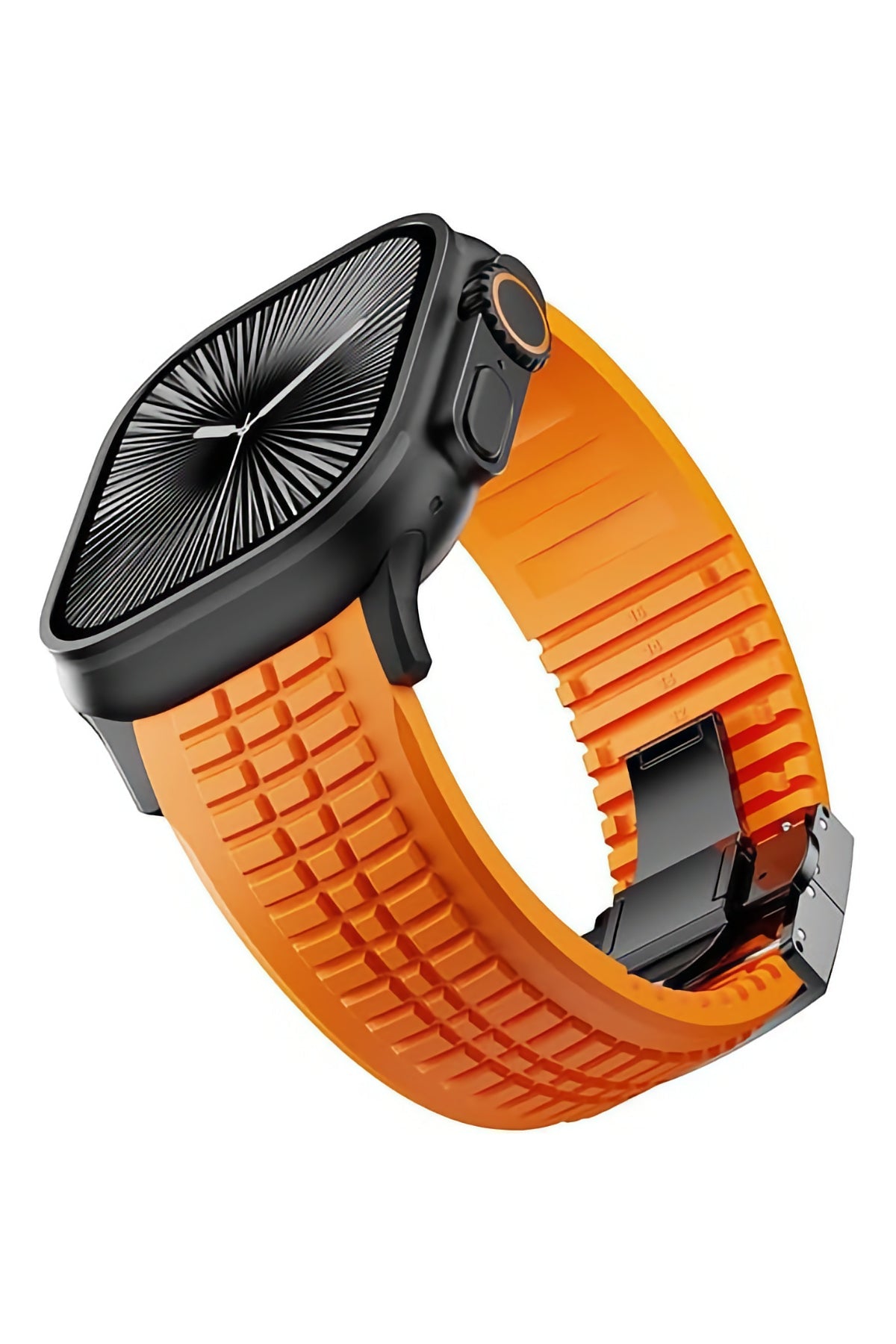 Apple Watch / Ultra Uyumlu Aqualink Kordon Crava Siyah Toka