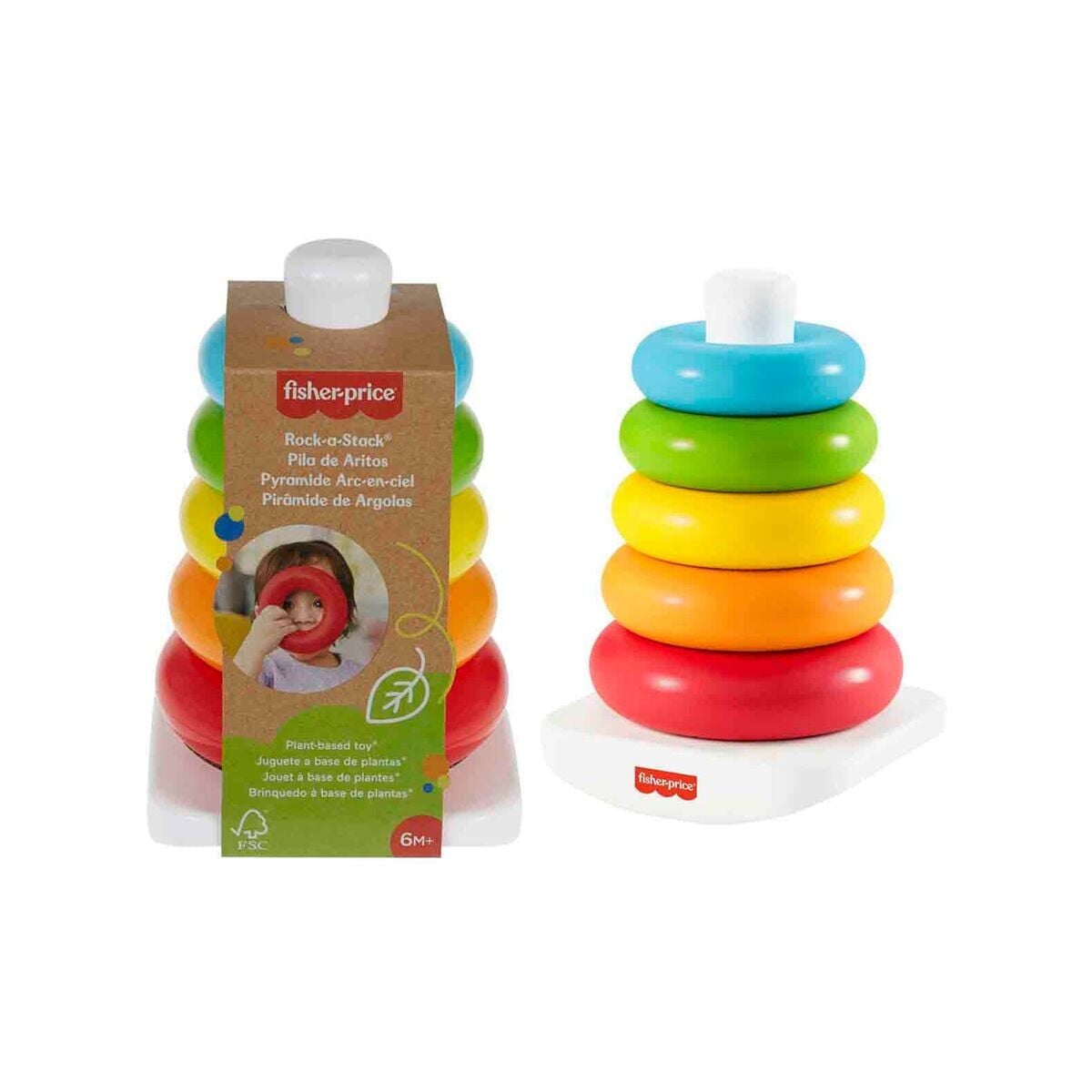 Grf09 Fisher-Price Doğa Dostu Renkli Halkalar