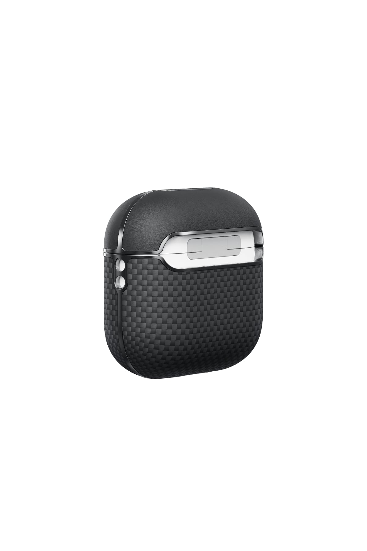 Aramid Fiber Airpods 4 Kılıf Black-Gray Twill