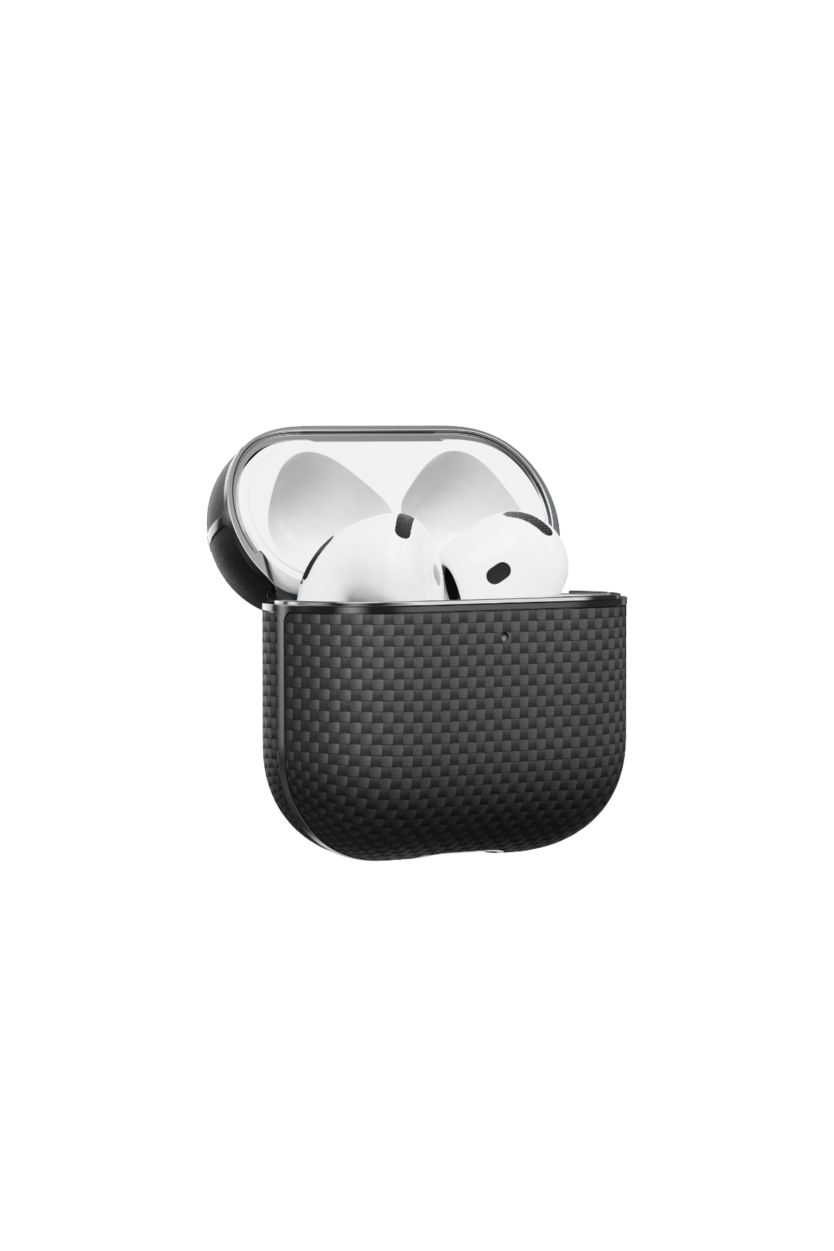 Aramid Fiber Airpods 4 Kılıf Black-Gray Twill