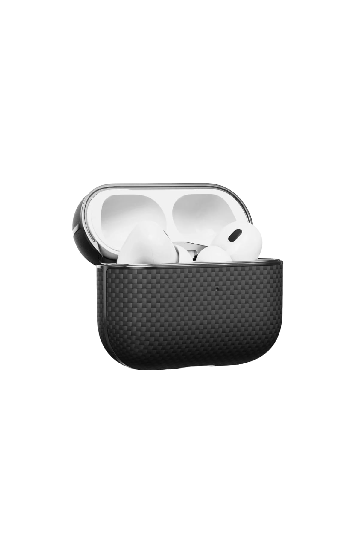 Aramid Fiber Magsafe Uyumlu Airpods Pro 2 Kılıf Black-Gray Twill