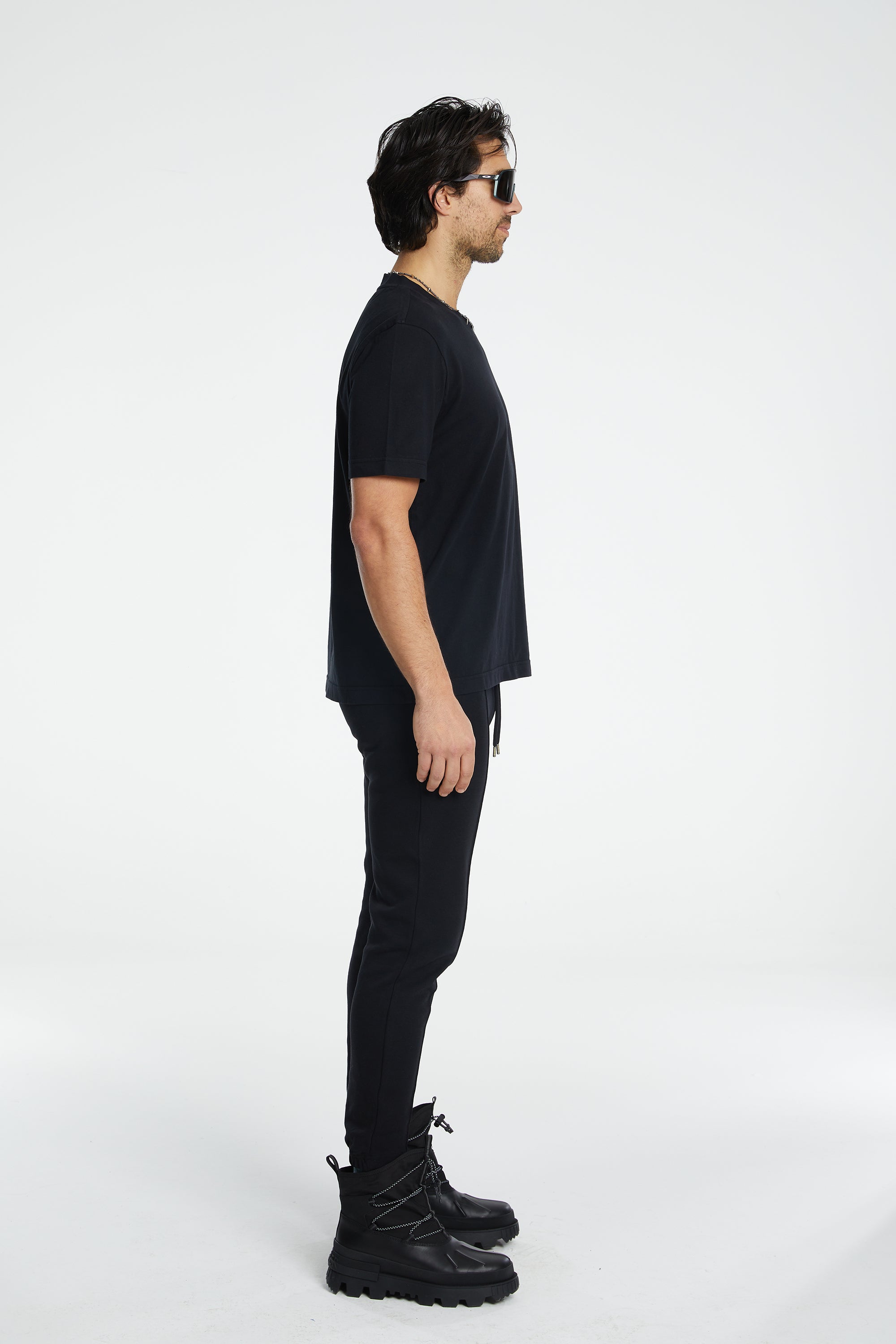 Cotton Basic T-Shirt - Siyah