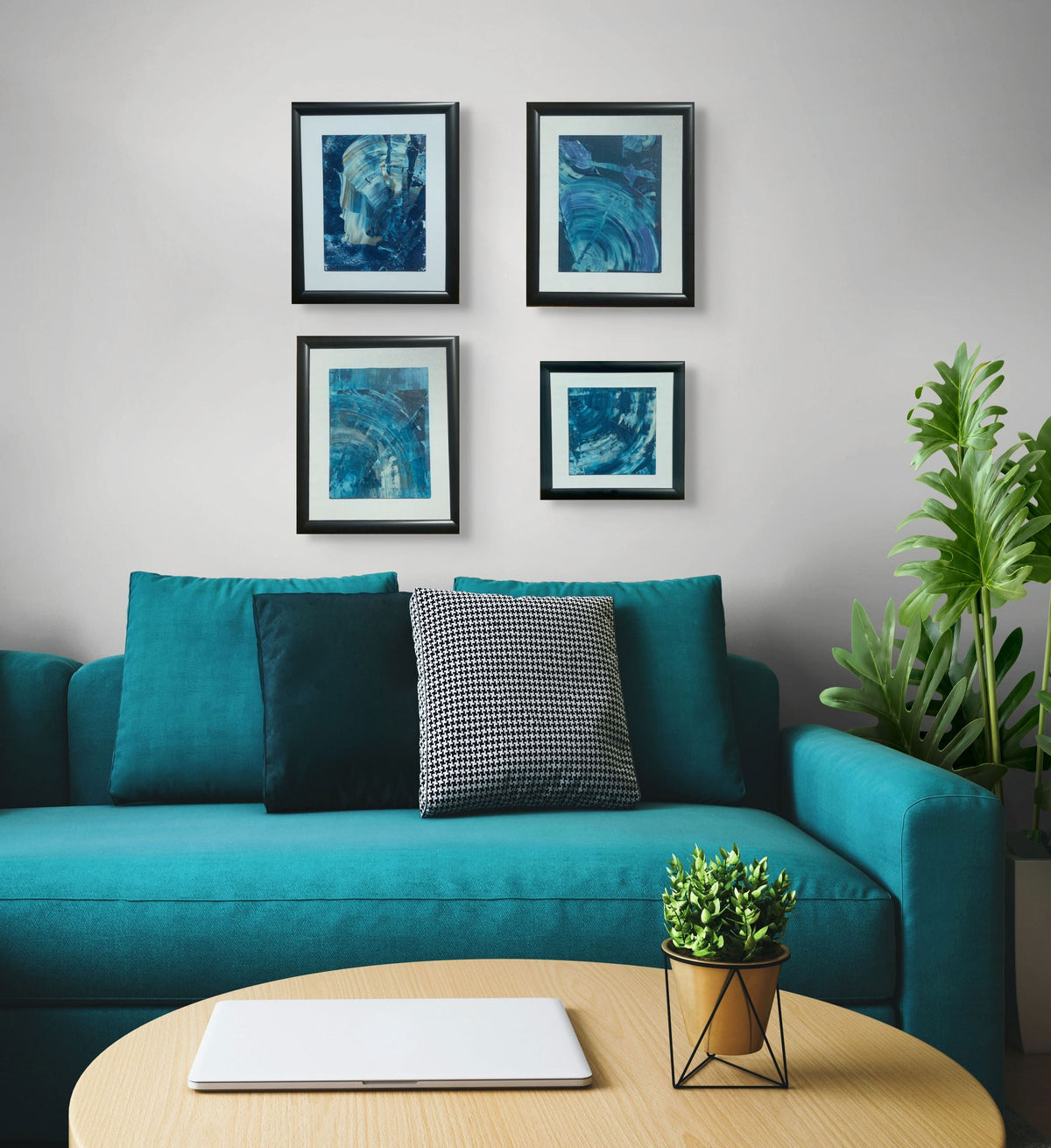 Ege Ruhu 7 – 25 X 25 Cm Çerçeveli El Yapımı Akrilik Tablo | Es Artisan Studio