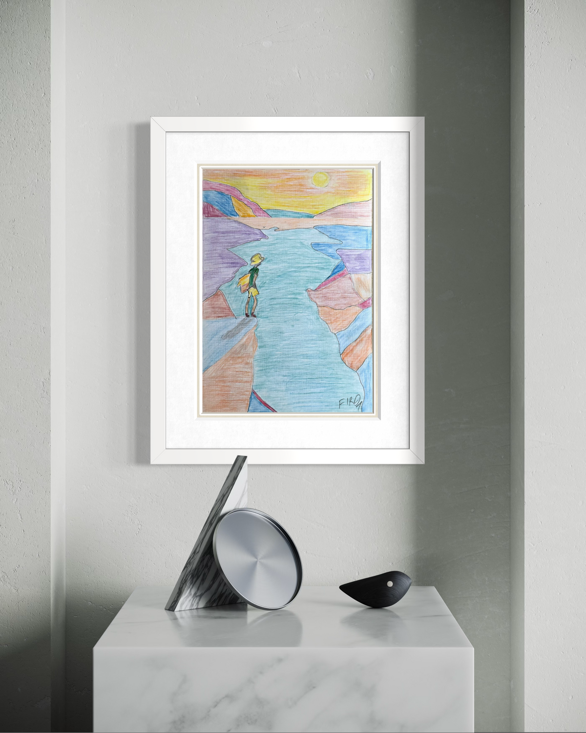 Before The Crossing Resim | 25X35 Cm