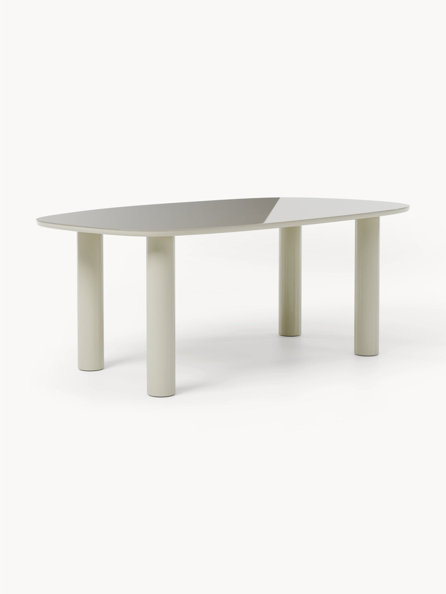 Beni Organik Cam Yemek Masası Modern Lüks Tasarım 200Cm