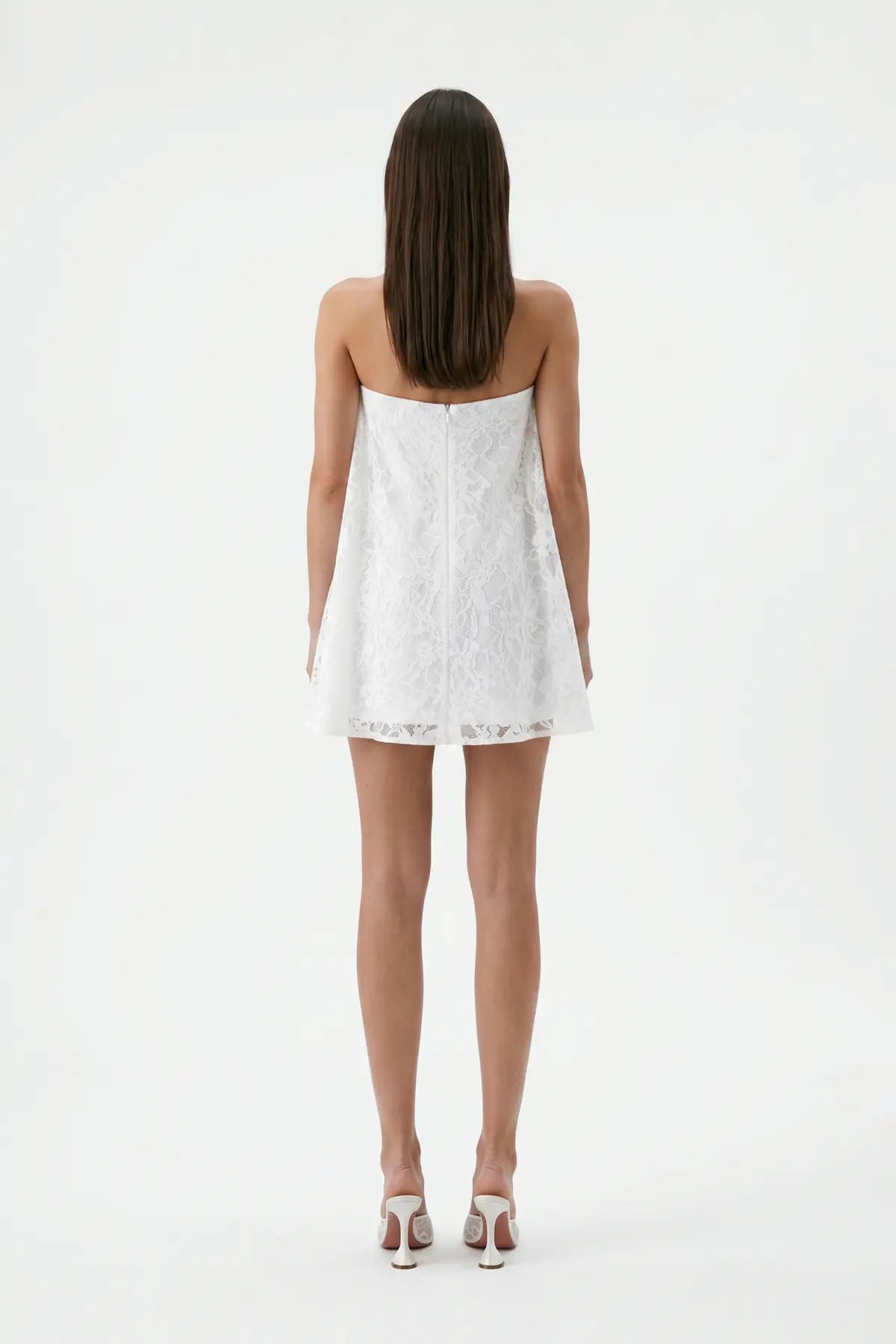 Beyaz Dantel Korseli MiNi Bodycon ElbiSe